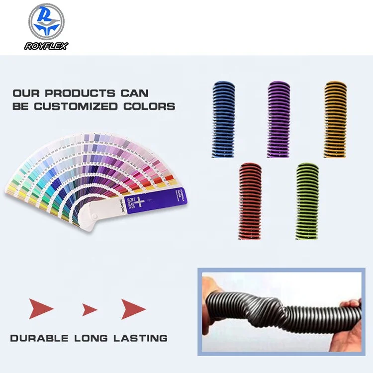 Custom Colors EVA Properties 4 Inch Heat Resisting Durable Dry Wet Industrial Flexible Hose For Vacuum Cleaner