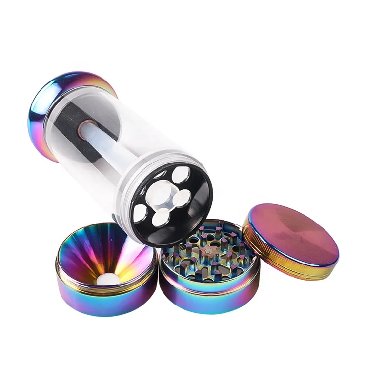 2022 жернов для трав, новый дизайн 3 слоя УФ-фильтр 52 мм с цинковый сплав ручной измельчитель для конус травы наполнитель