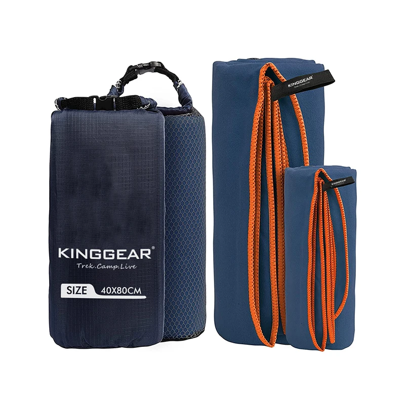 KingGear полотенца из микрофибры для кемпинга быстросохнущее пляжное полотенце компактное мягкое легкое спортивное путешествий бассейна тренажерного зала походов