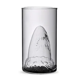 shark shaped double wall wine glass