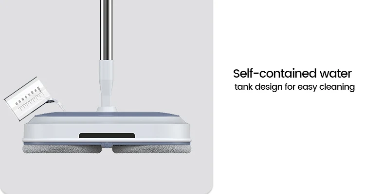 Cordless Electric Mop Dual-motor Powerful Mop With Water Sprayer Up To 60 Mins Working Time Adjustable Tube Multi-surfaces Floor