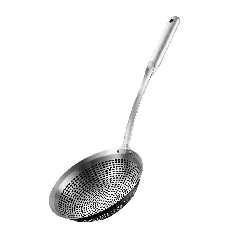 Wholesale Metal Stainless Steel 304 Spider Strainer Stainless Steel Skimmer Ladle Food Frying Spoon