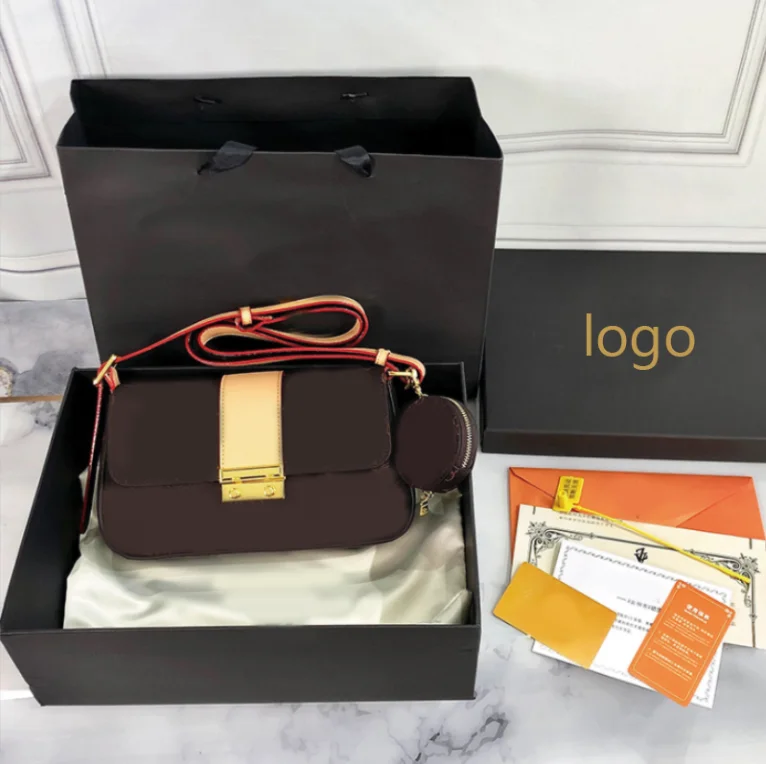 2022  ladies shoulder crossbody Luxury famous brand designer women leather bags handbags