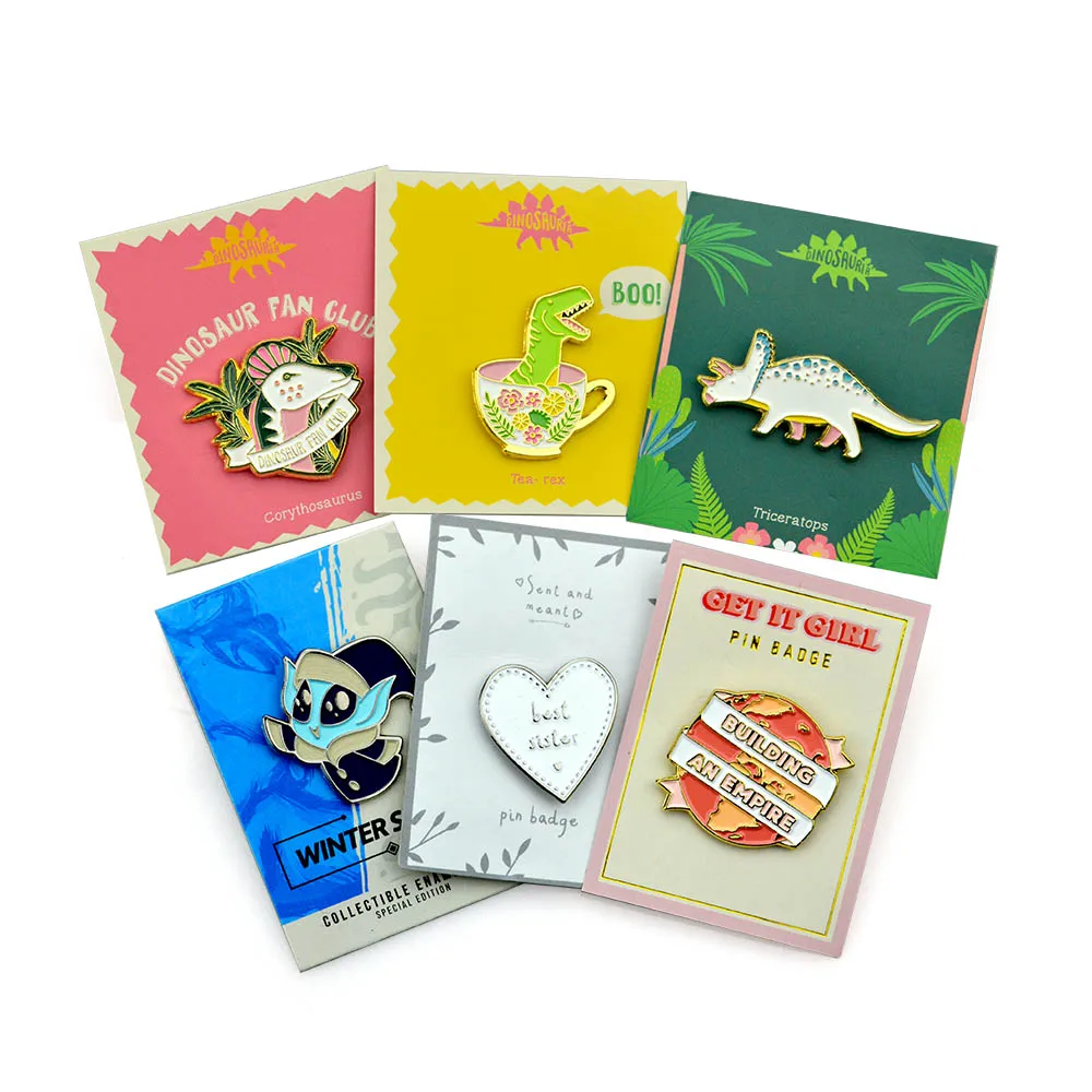 OEM ODM Lapel Pin Manufacturers Soft Enamel Custom Pins Metal Logo With Backing Card