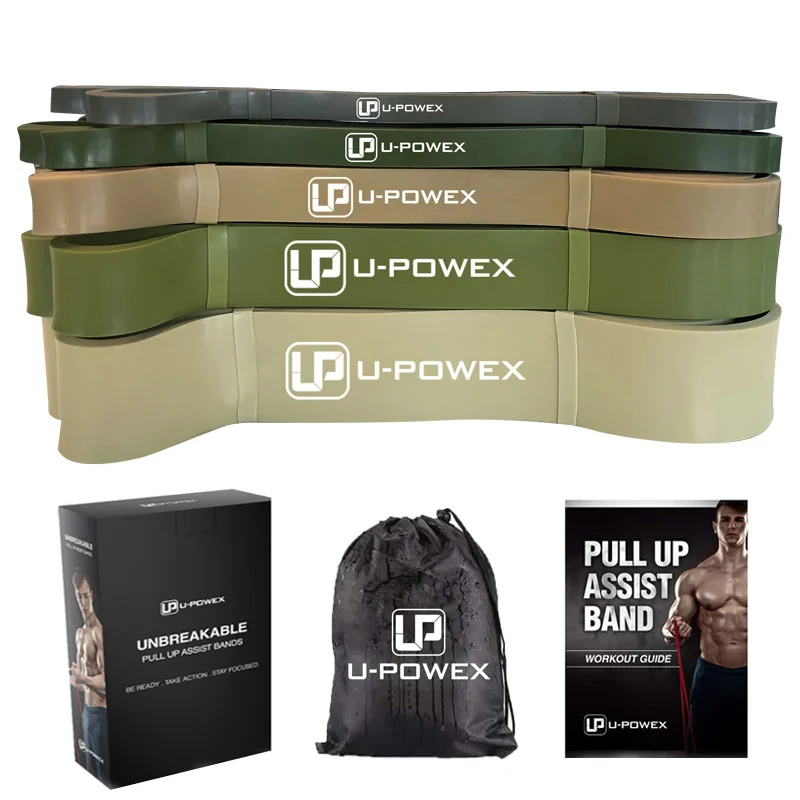 Workout Pull Up Assist Exercise Fitness Elastic Band Gym LaTeX Rubber Resistance Stretching Band Set