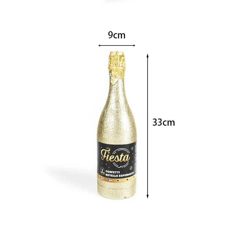 New year celebration compressed air champagne bottle party confetti popper Happy New Year Confetti Popper for Party