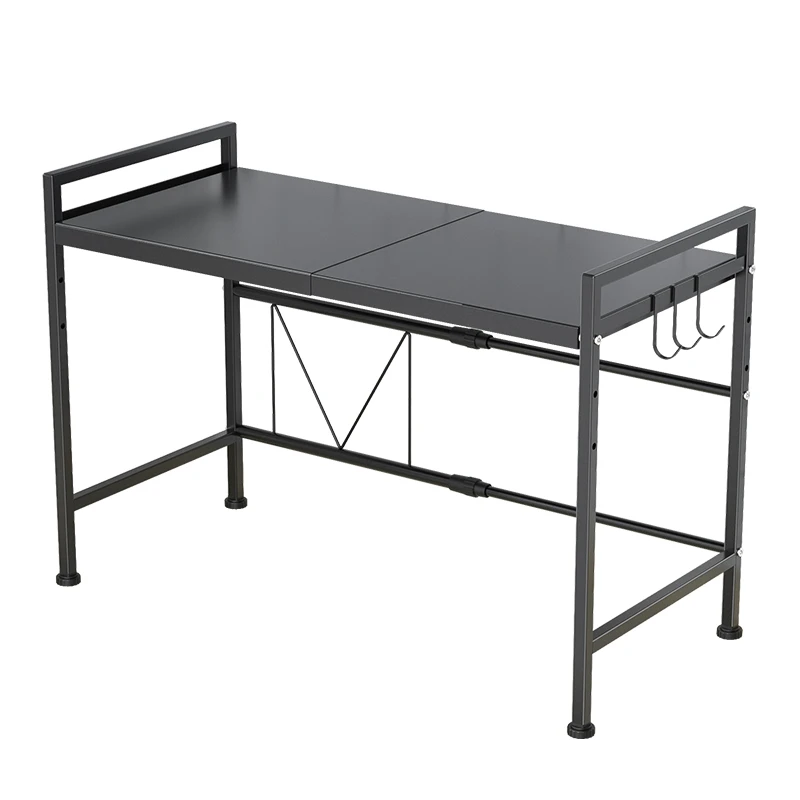 High Quality Carbon Steel Kitchen Rack Adjustable Standing Type Microwave Oven Organizer Shelf Rack