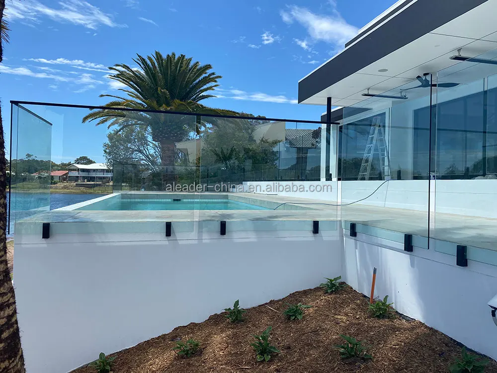 Aleader Balustrade Accessories Frameless Glass Adjustable Glass Clamps Stainless Steel 316 2205 Mirror Polished Glass Clip