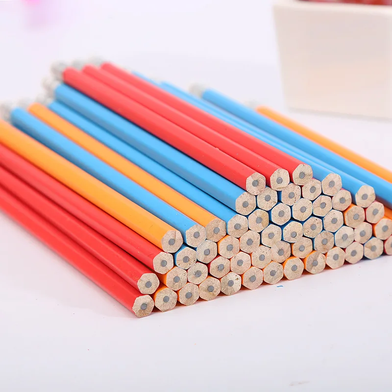 New  Wood Pencil HB Refill 7' Student Pencils  With Erasers Can Be Customized Logo And Colors