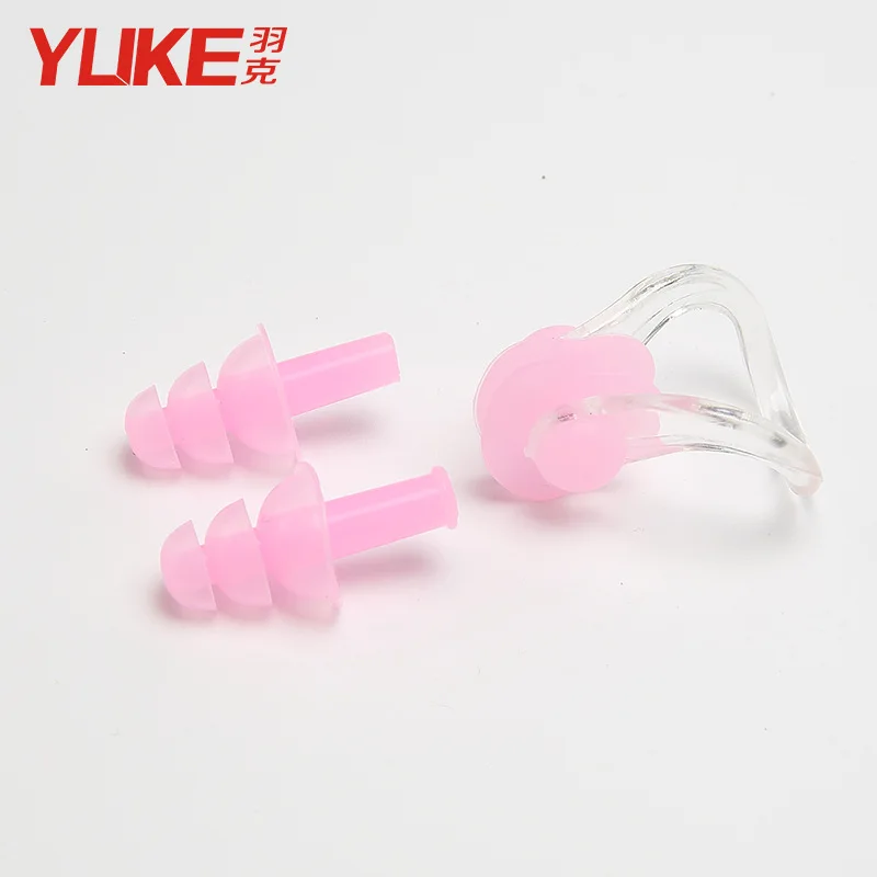 Delicate boxed nose clip earplugs Complete swimming gear Waterproof accessories silicone earplugs