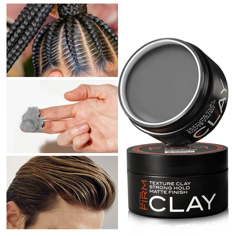 Factory Price Matte Clay Organic Hair Pomade Finish Men Hair Styling Clay