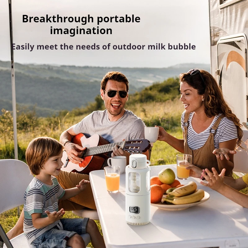 Olrid USB Rechargeable Portable Bottle Warmer New Arrival Electric Milk Water Heater with Touch Screen for Car Use