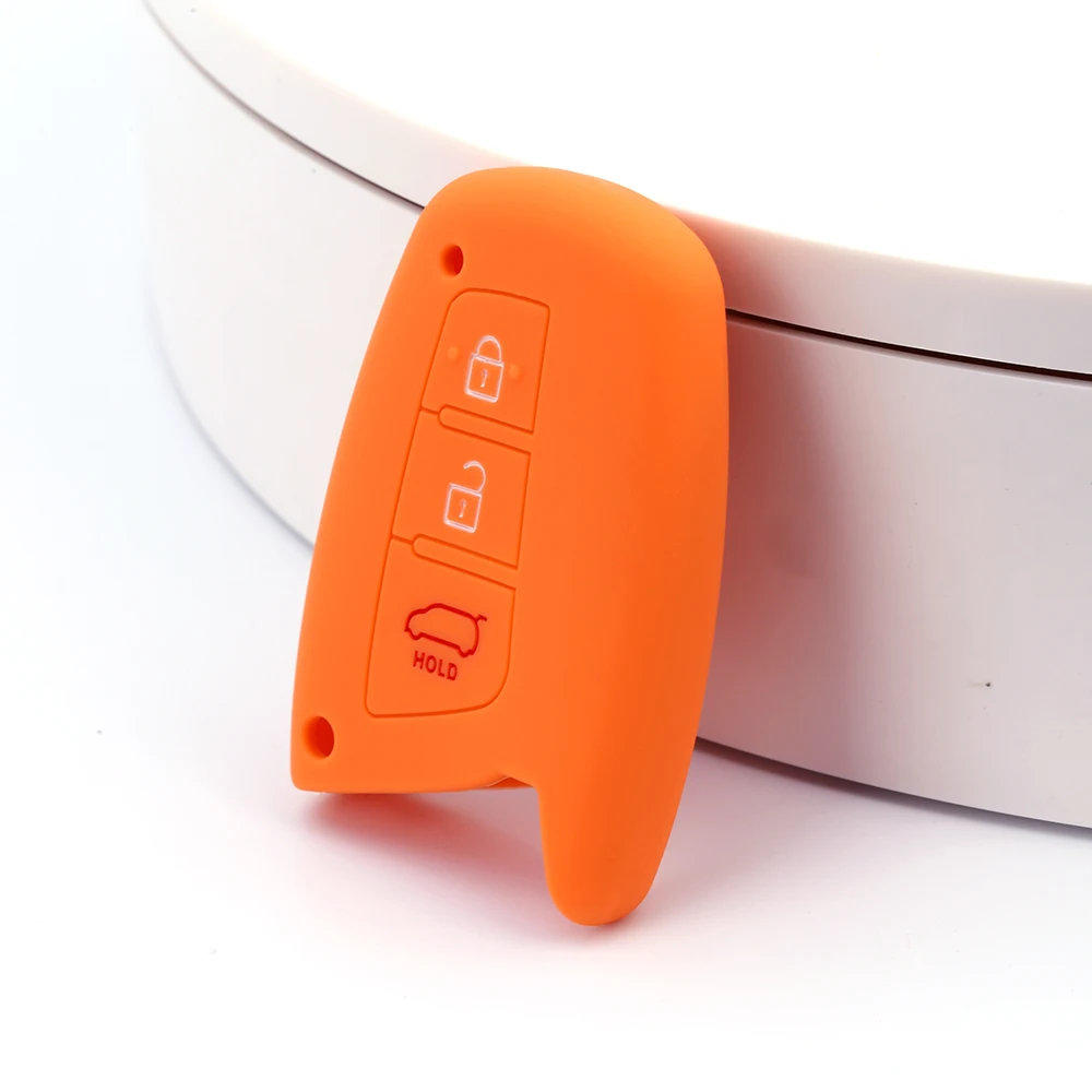 Wholesale custom car key holder fob remote control 3 buttons silicone rubber car key cover