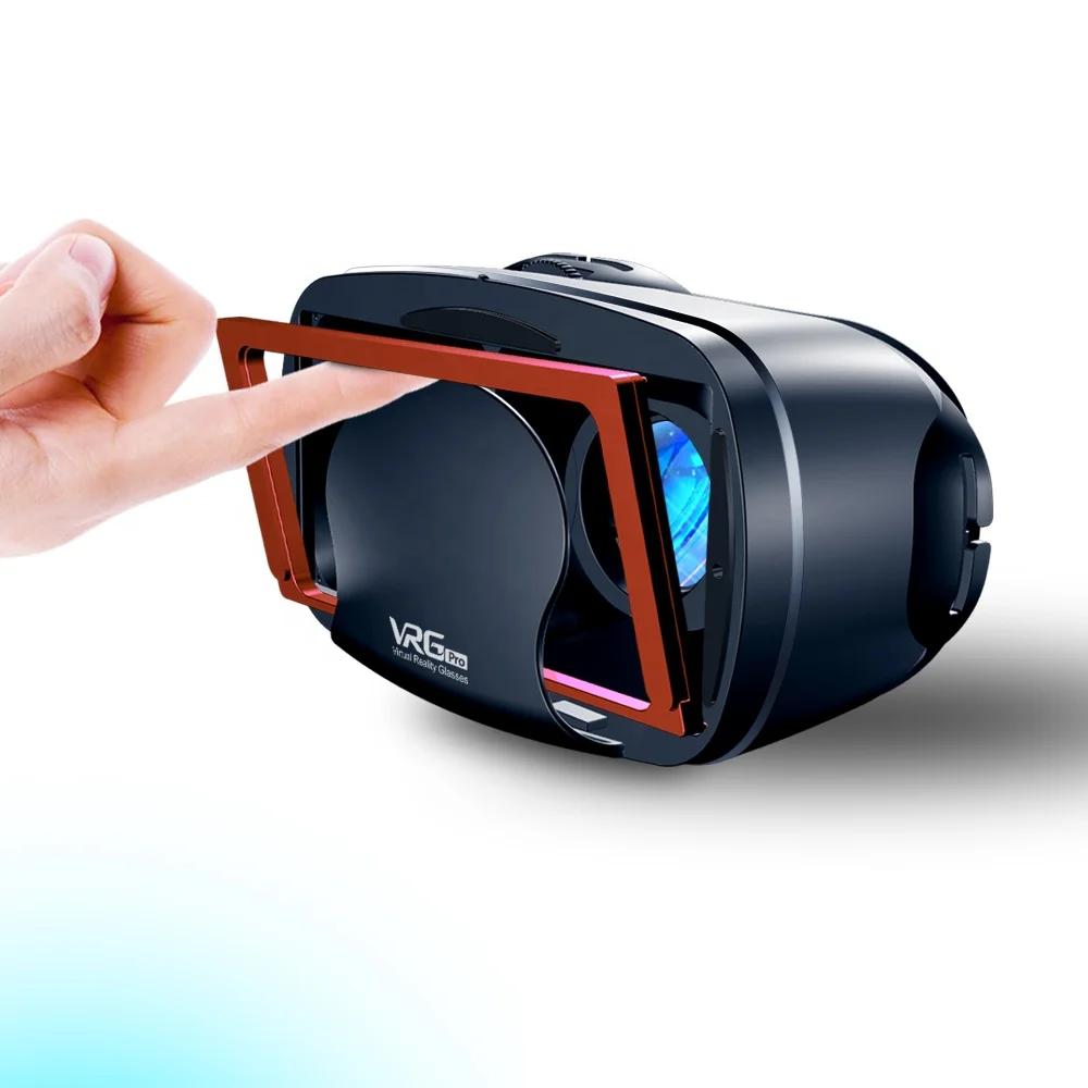 2021 новые очки VRGPRO 3D кино версия с большой гарнитурой все-в-одном VR для мобильных телефонов смарт-очки 3DVR
