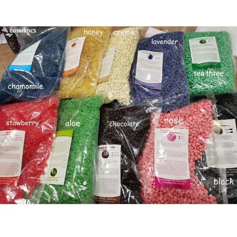 
Wholesale price dipilatory chamomile 1kg wax beans hair removal azulene waxhair removal hard stripless wax for hair removal 