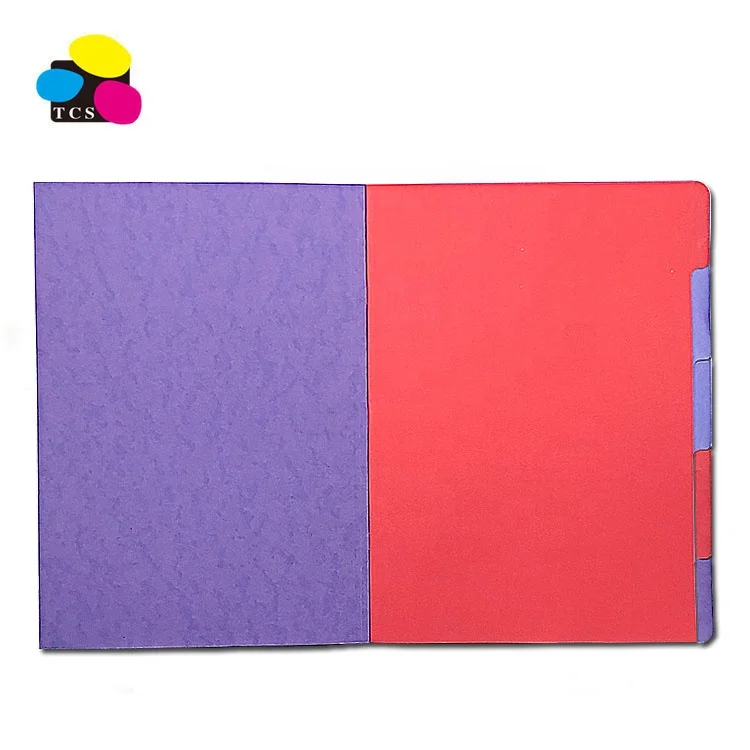 2024 Factory Lehui High Quality Assorted Colors Index Paper Cardboard Divider File Folder With Elastic Bands