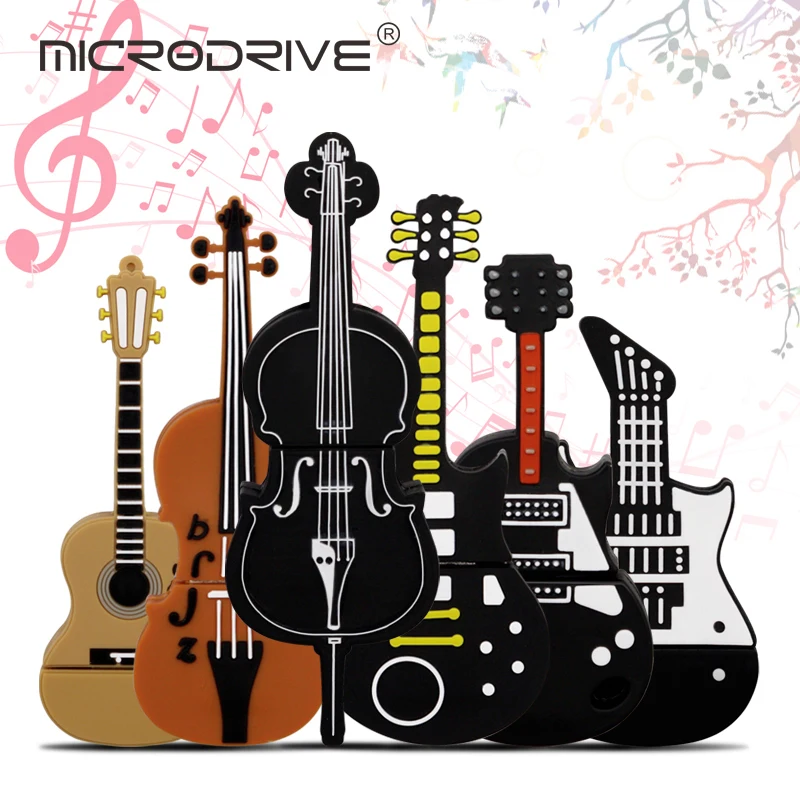 Various musical instrument models usb flash drive 1gb 2gb 4GB 8GB 16GB 32G 64G 128GB 512MB memory pendrive USB2.0