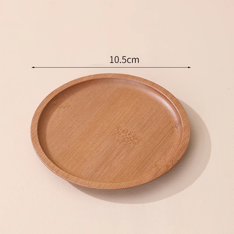 Wholesale Factory Round Square Bamboo Coaster Walnut Beech Wooden Tea Cup Coaster Set With Custom Size Logo