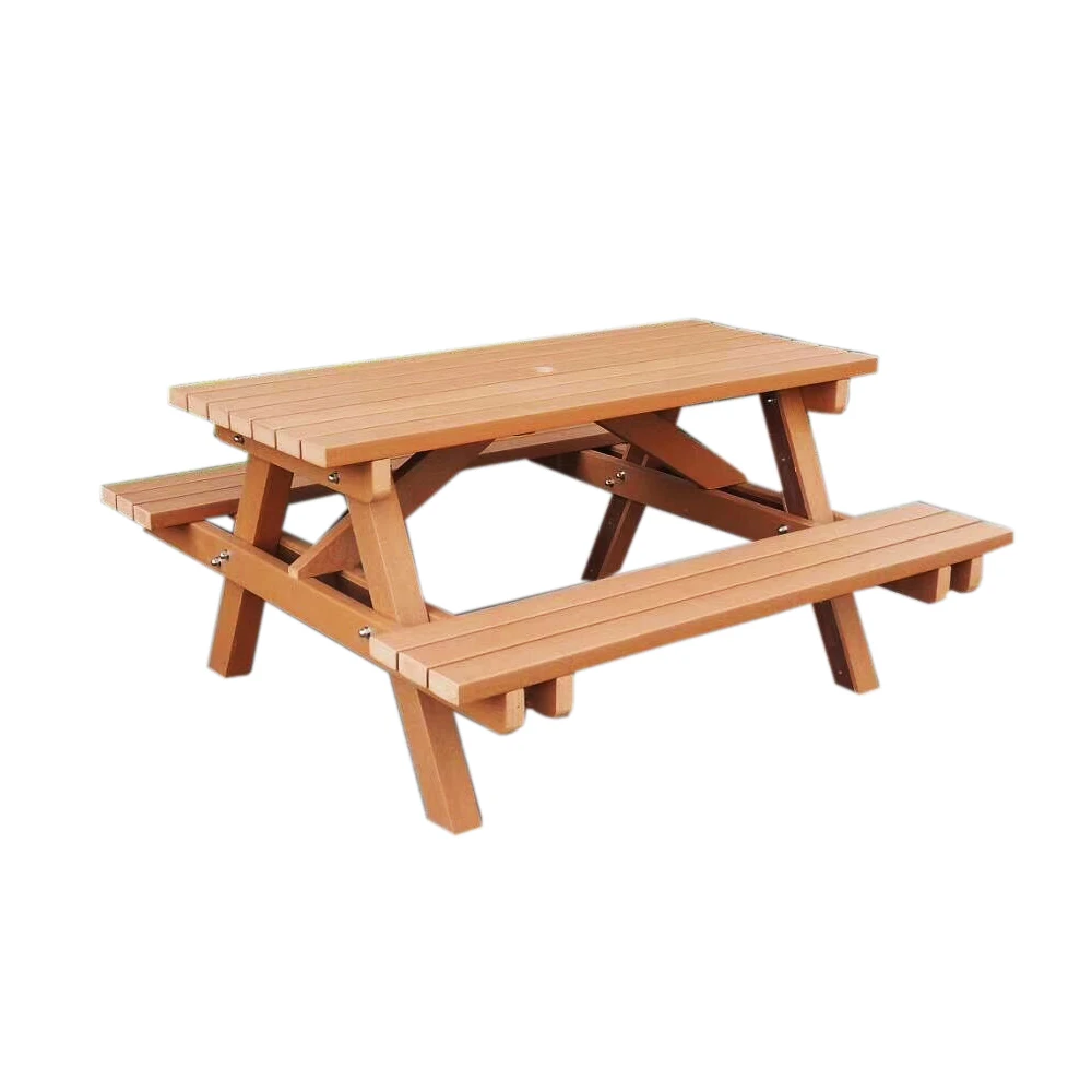 China factory Wood Material and Outdoor Furniture General Use wooden picnic table and chairs
