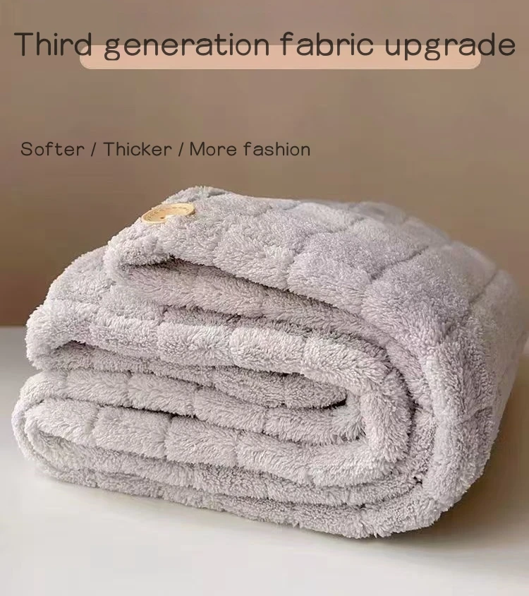 Microfiber Hair Turban Smooth Knitted Woven Quick-Dry Head Towel Wrap Anti-Frizz Turban for Home Use for Adults