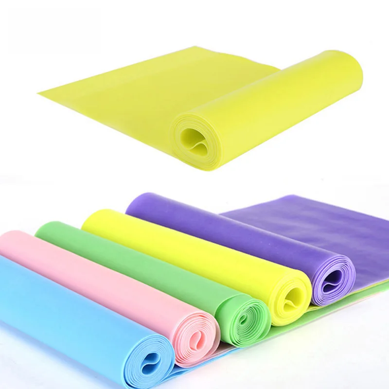 Custom Color Fitness Latex Exercise Yoga Flat TPE resistance band