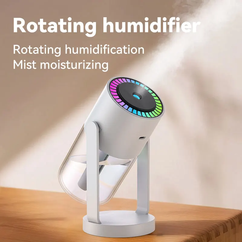 2025 New Design Portable Colorful Light Mini Spray Mist H2o Air Humidifiers Portable Usb Ultrasonic Shake Head Car Humidifier