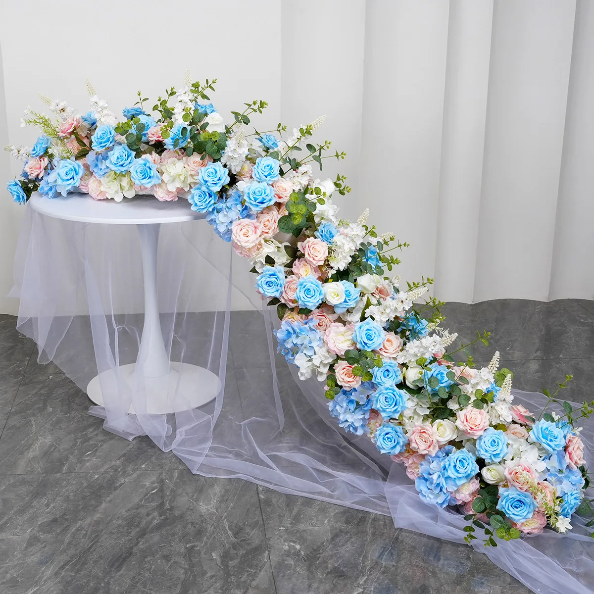 Flower Garland Decorations Plastic Artificial Flowers for Wedding Decoration Photo Booth Backdrop
