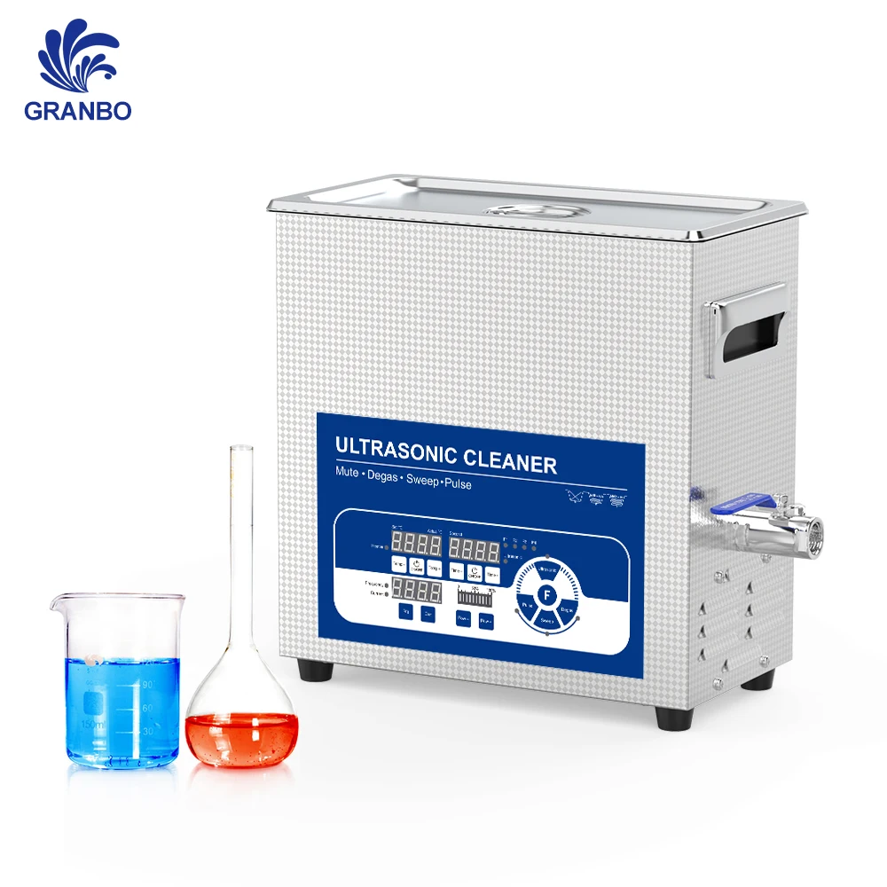Granbo 6L UltraSonic Cleaner Dual Frequency 68K/80K/120K  For Lab Resin Model PCB Dental Instruments With Sweep Pulse Degas