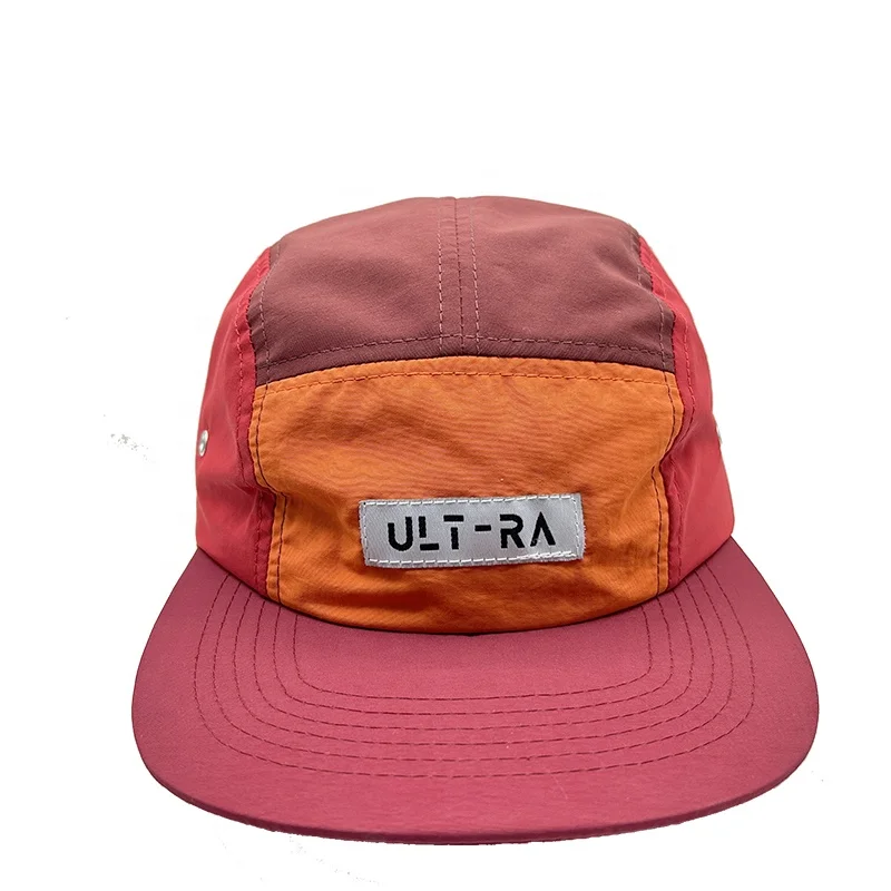 Оптовая продажа индивидуальный логотип водонепроницаемая Кепка для бега с пятью панелями Мужская бейсболка Спортивная