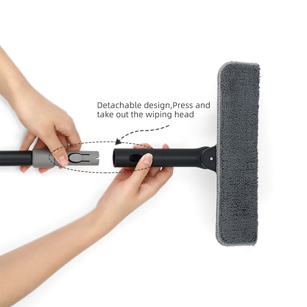 Masthome long handle Removable washing window cleaner flexible window squeegee cleaning wiper
