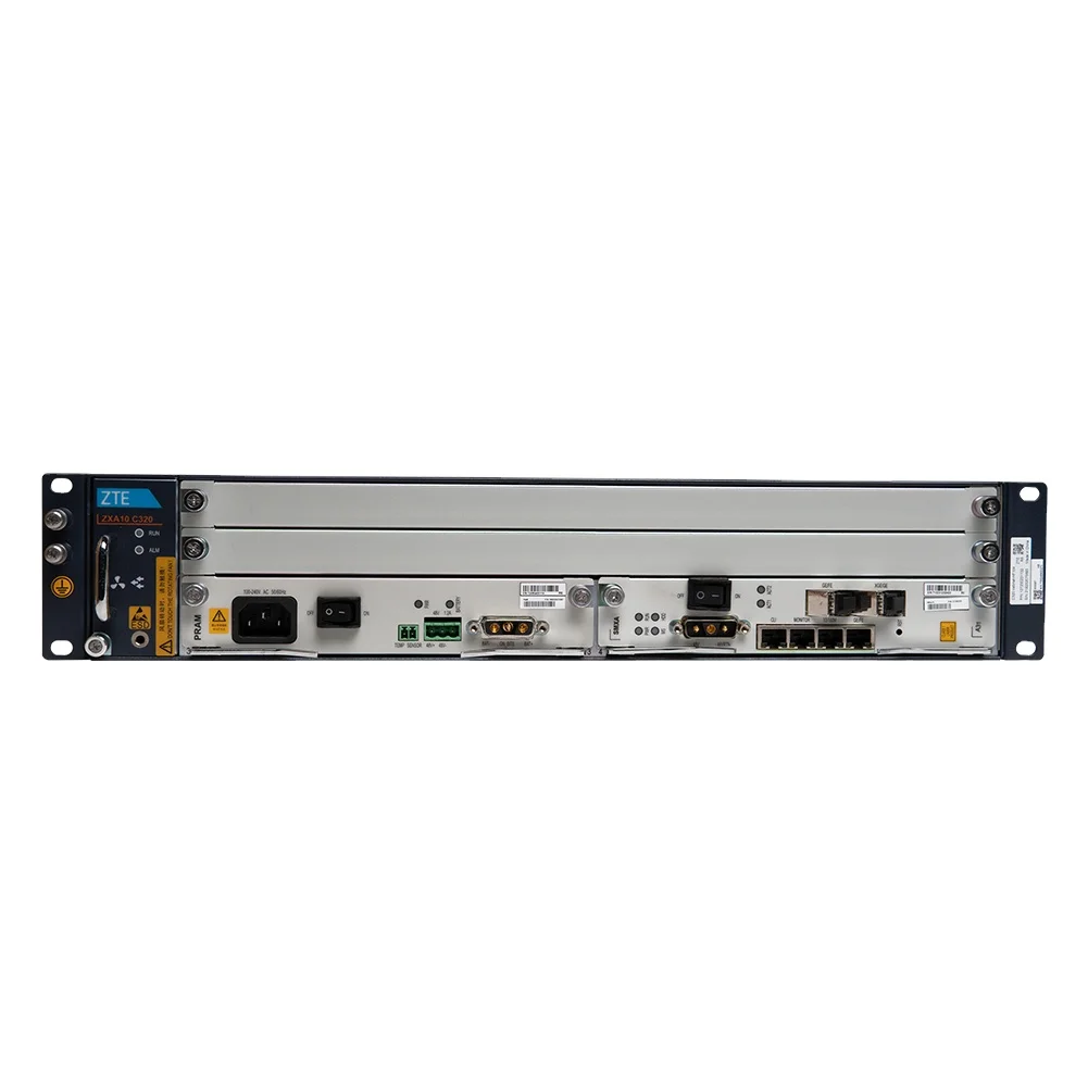 Olt Gpon Ftth C320 Ac Dc Optical Line Terminal Network Chassis Zxa10 Board Olt Epon Gtgo Etgo C+ Sfp 8 Ports 16 Port Gpon Olt
