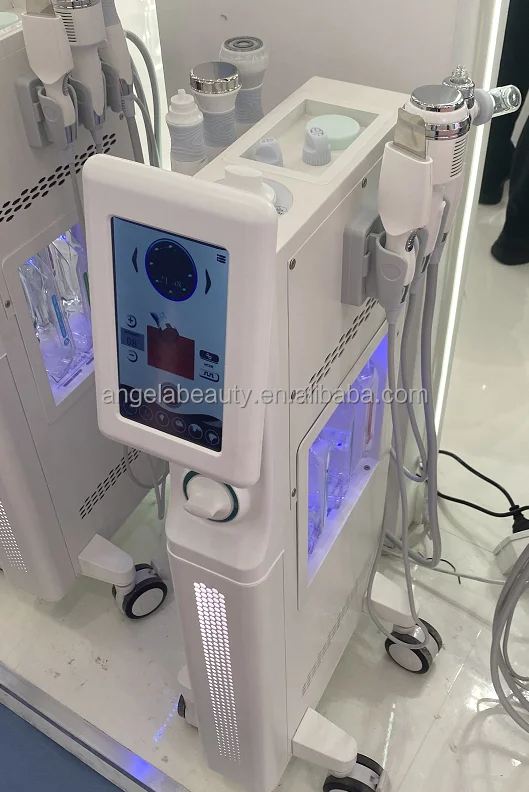 2022 High quality 6 in 1 Hydra cleaning water jet beauty machine facial care oxygen equipment small bubble machine
