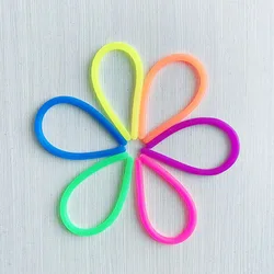 Colorful novel anti stress TPR elastic noodles toys DIY decompress stretch Monkey Noodle Toys