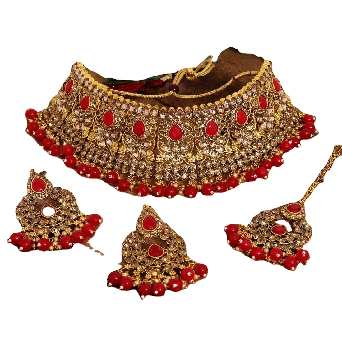 Latest Exclusive Designer Light Weight Kundan Polki Choker Necklace Set with Pair of Earrings Women and Girls 2022 Necklaces N/A