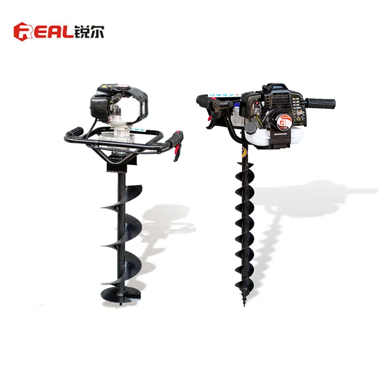 49CC Petrol Post Hole Digger Drill Borer Fence Extension Auger Bits Tree Planting Earth Auger Machine Hole Digger earth auger