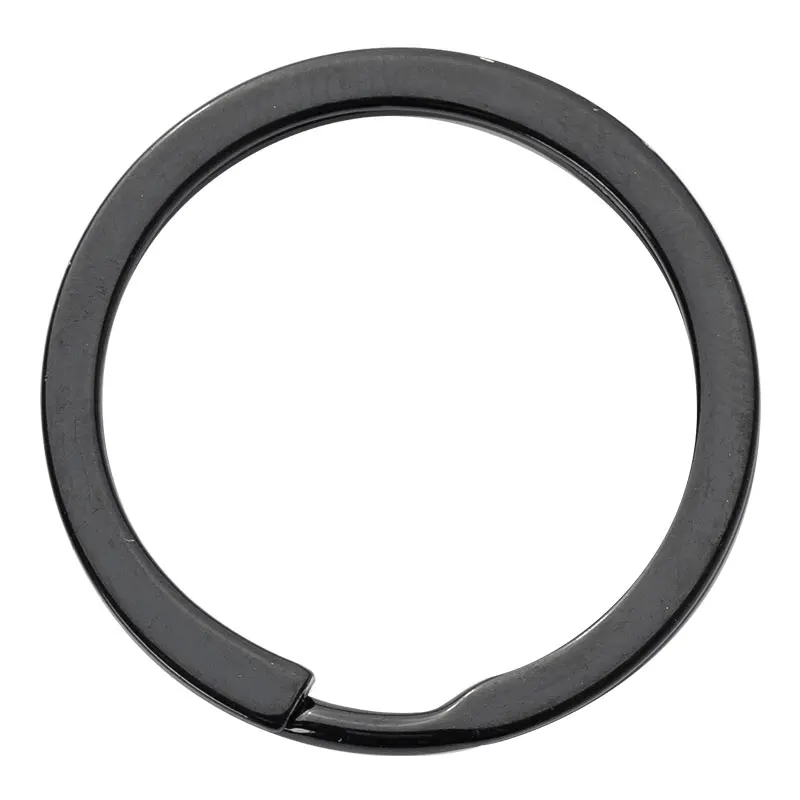 Wholesale Colorful Flat Key Chain Metal Keyring 30mm Iron Paint Circular Ring DIY Jewelry Accessories