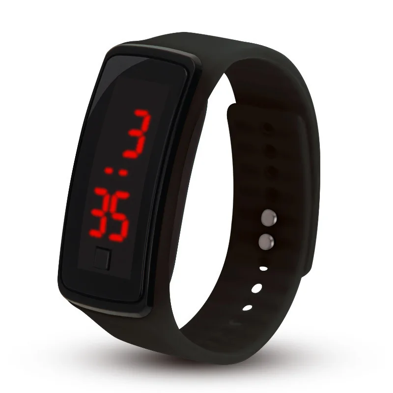 Wholesale Fashion Touch Digital Kids Silicone Band Sports LED Watch Cheap Gift Bracelets Colorful Led Wrist Watches