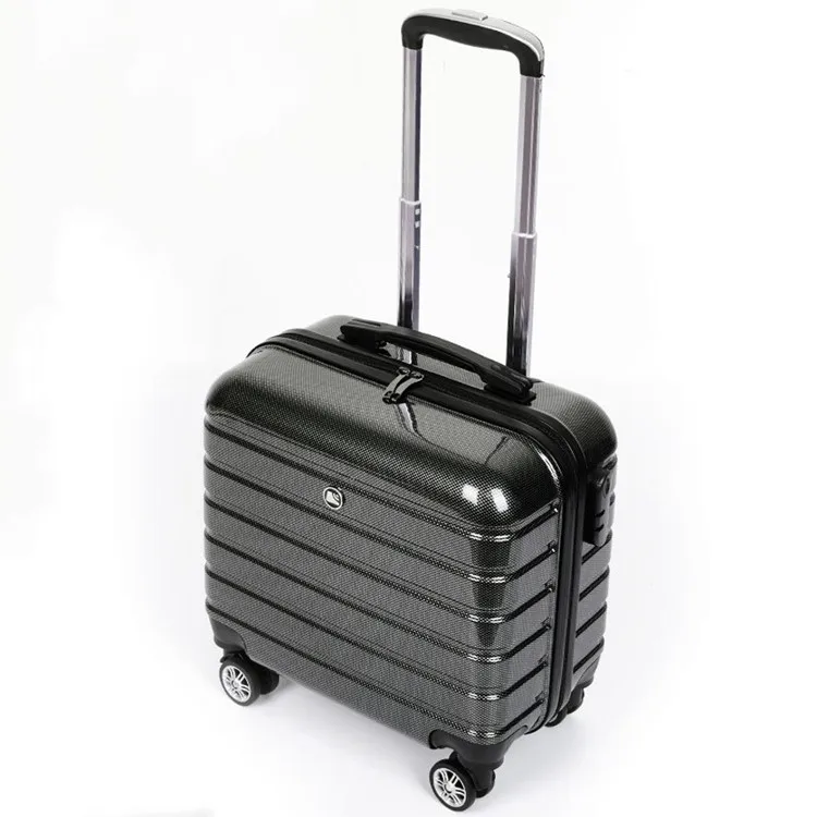2024 16 Inch Hard Wheeled Hardside Luggage Bag ABS + PC Small Trolley Travel Suitcase Carry-on Hardshell Case With Password Lock