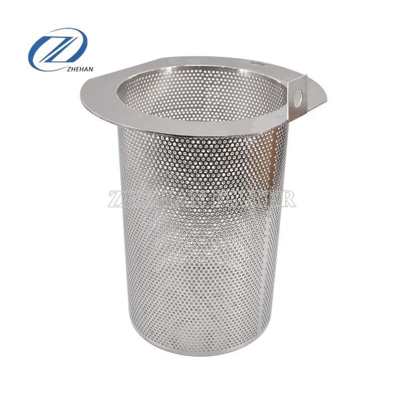 stainless steel perforated filter cartridge punching hole Dense hole mesh