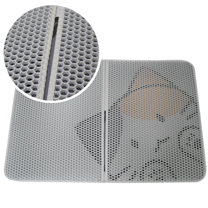 Cartoon style Cat Litter Mat EVA Double-Layer Pet Trapper Mats with Waterproof Bottom Non-slip pet products