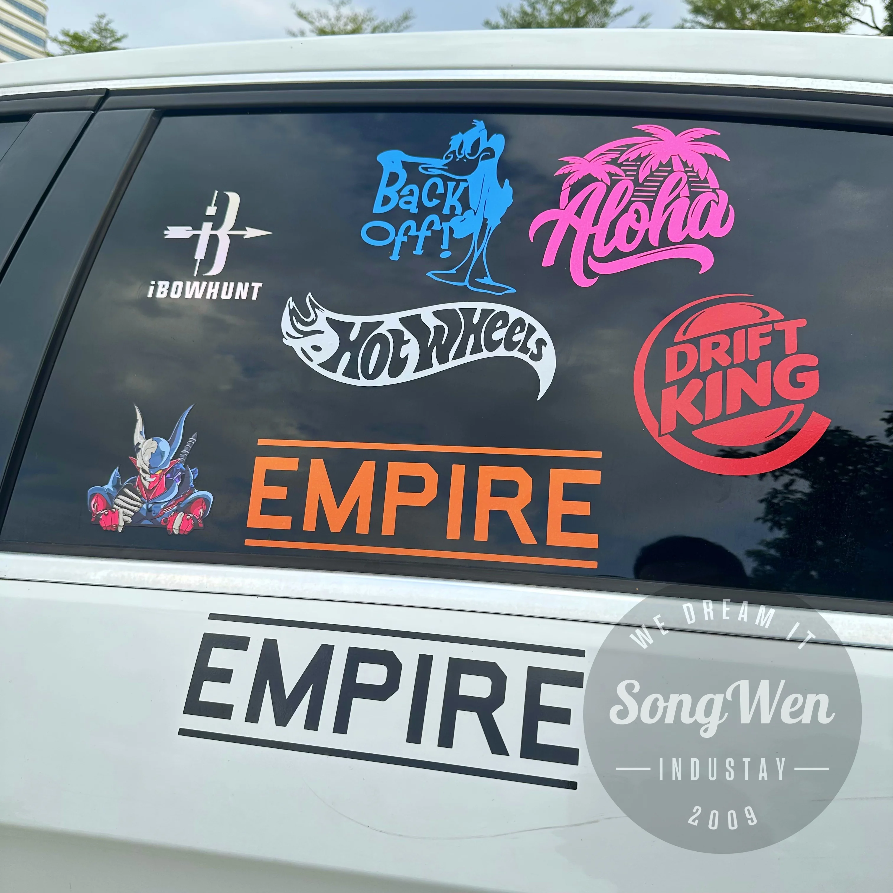 Weatherproof Waterproof Windshield PVC Custom Logo Letter Transfer Decals Bumper Car Window Stickers Vinyl Car Decals