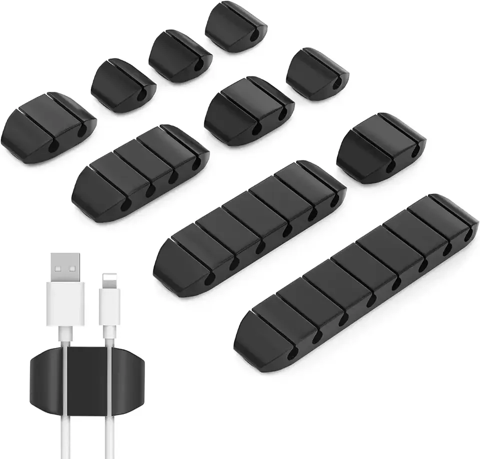Cable Organizers For Office/Desk Cord Clamps/Car/Phone/USB Cable Arrange Cord Organizer Cable Management Clips