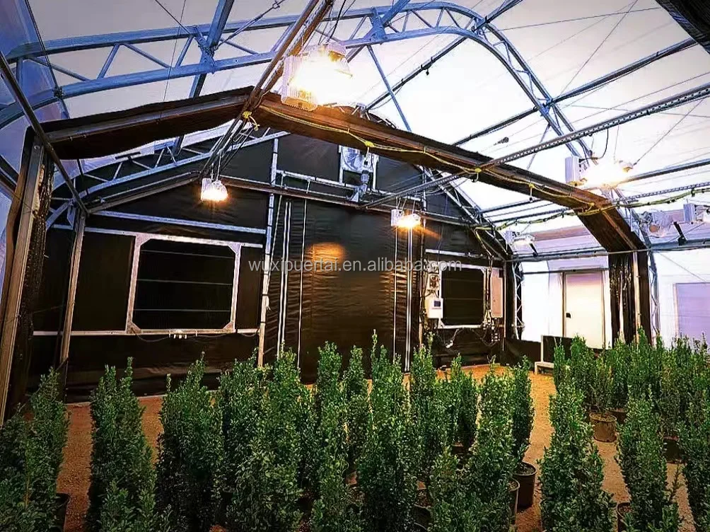 Large Complete Greenhouse Assembly Kit with Medical Plant Growth Lamp Light Deprivation Equipment Agriculture Hemp Vegetables