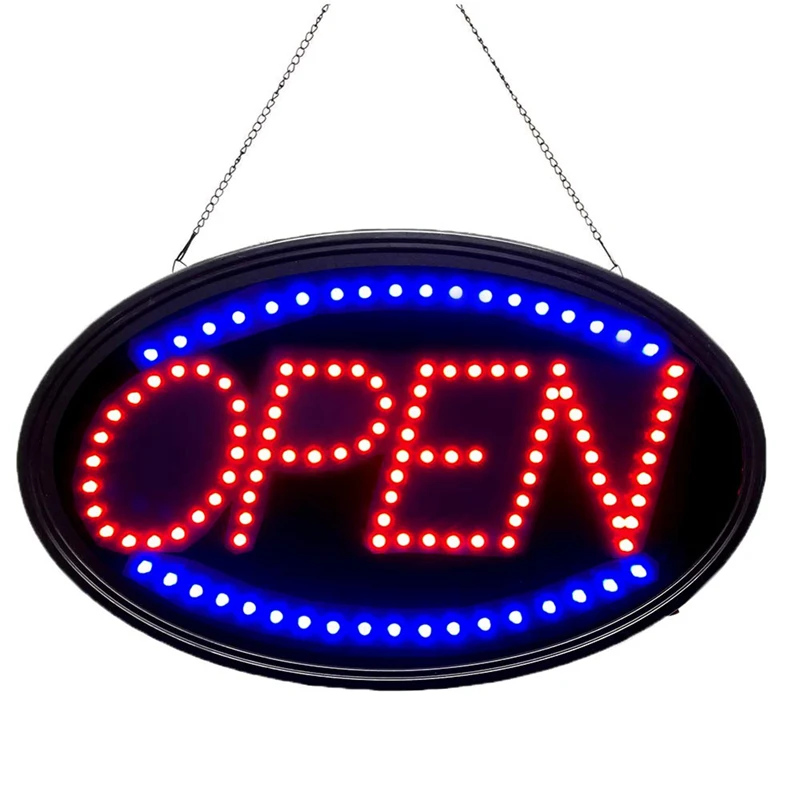 Customized Led Open Sign Outdoor Neon Light  Business Letter Logo Shop Board Hanging Advertising Coffee Smart Open Closed Sign