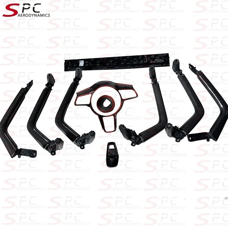 SPC Carbon Fiber Interior Kits For Porsche Cayenne E3 Carbon Fiber Interior Trim Kits For Cayenne 9Y0 9YA 9Y3 2018-2023 Car Part