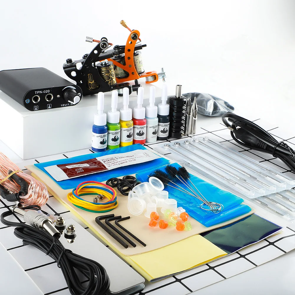 Wholesale Tattoo Supplies Professional Tattoo  Kits Two Tattoo pens machine gun