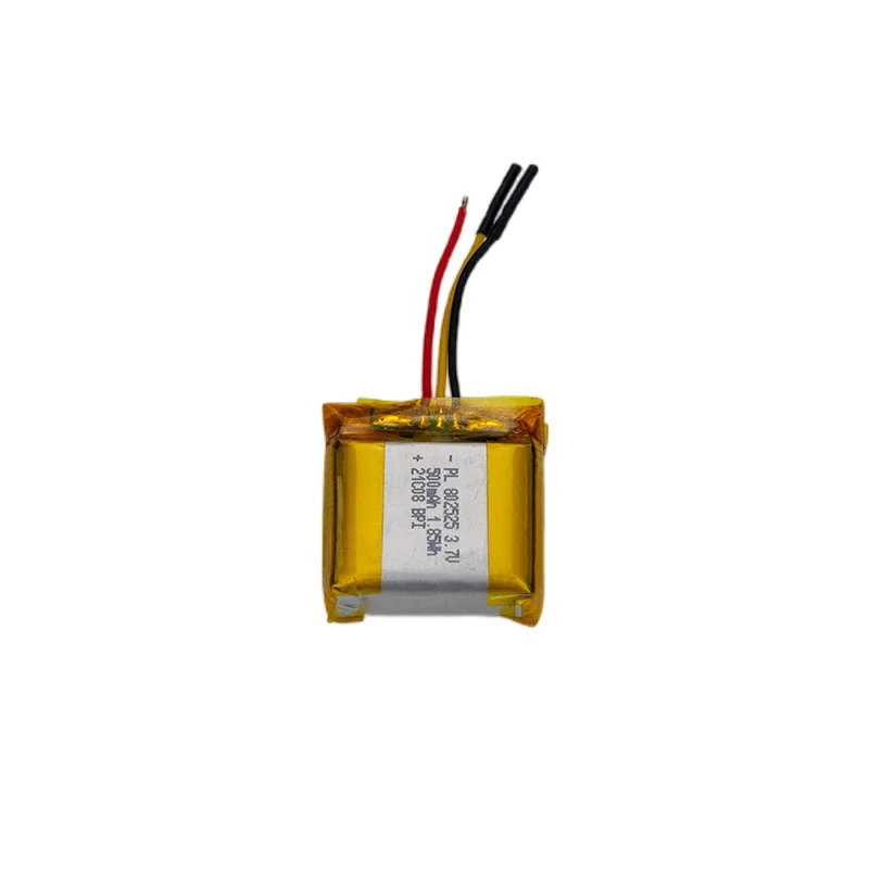 Factory OEM High Rate Rechargeable 3.7V 802525 500mAh Lithium Li Ion Poymer Battery