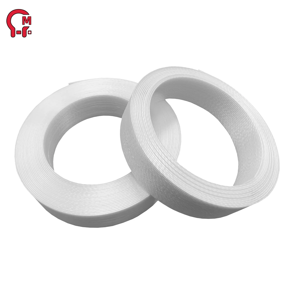 HLM Super supplier 13mm Flexible Fiber Packing Woven Polyester Strapping