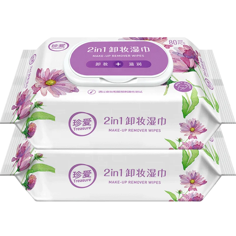 XZ21 face wet tissue wipes makeup removing wipes make up removal
