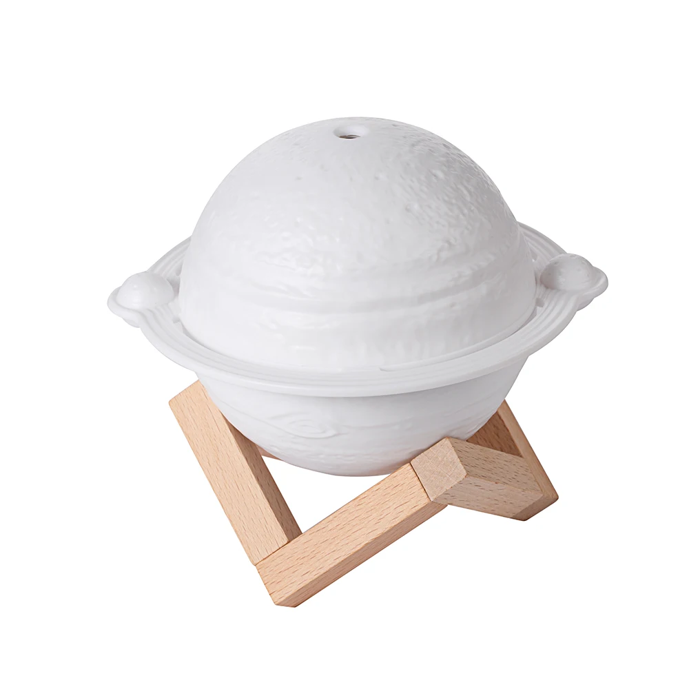 Newest design 2022 3D smart humidity Jupiter Humidifier night Light indicator switch  control 200ml water tank household